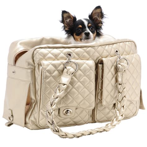 luxury dog carrier bag.